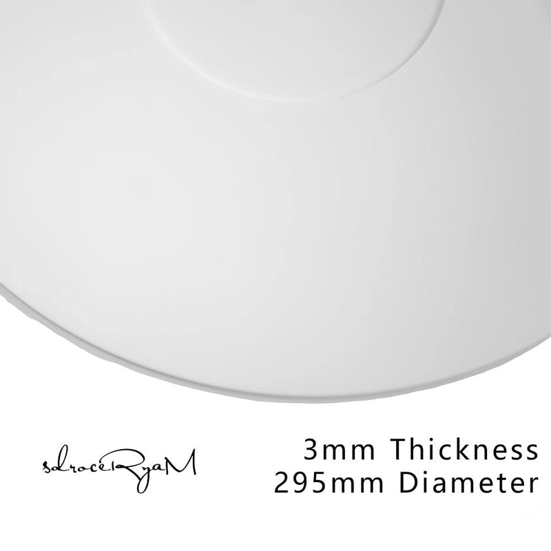 sdroceRyaM Turntable Mat，12'' Acrylic Slipmat for Vinyl LP Record Players，High-Fidelity Audiophile Acoustic Sound Support，3mm