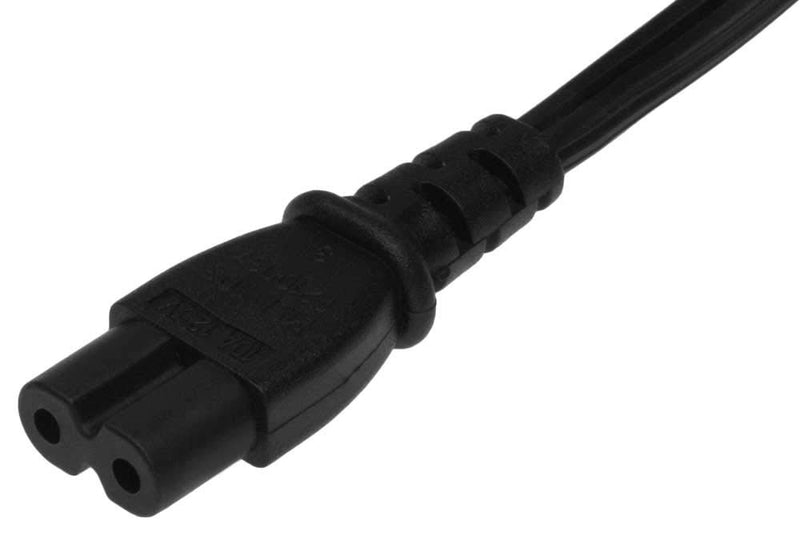 SF Cable 2ft 18 AWG 2-Slot Non-Polarized Power Cord (IEC320 C7 to NEMA 1-15P) 2 ft