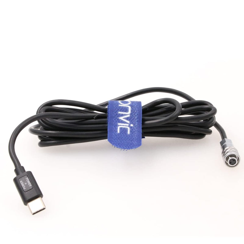 Eonvic BMPCC 4K Trigger Power Cable Weipu SF610 2 Pin Female to USB Type-C Camera Battery Power Cable for BMPCC 4K 6K Blackmagic Pocket Cinema Camera (Weipu 2pin to USB C Straight Cable) Weipu 2pin to USB C Straight Cable