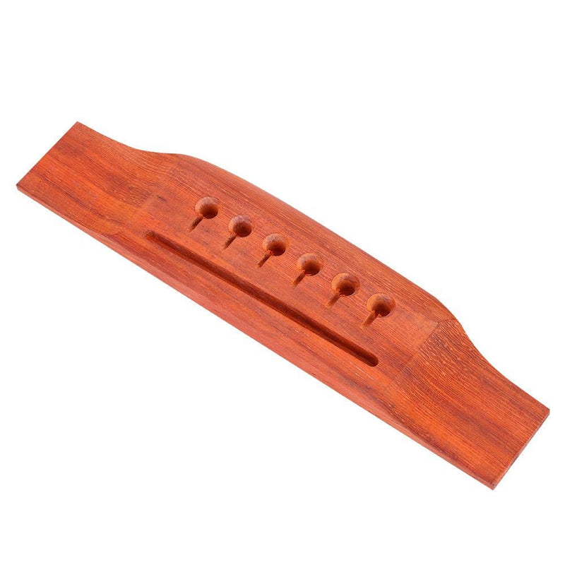 Dilwe 6 Strings Guitar Bridge, Rosewood Bridge Saddle for 6-String Acoustic Folk Guitar Accessory Parts