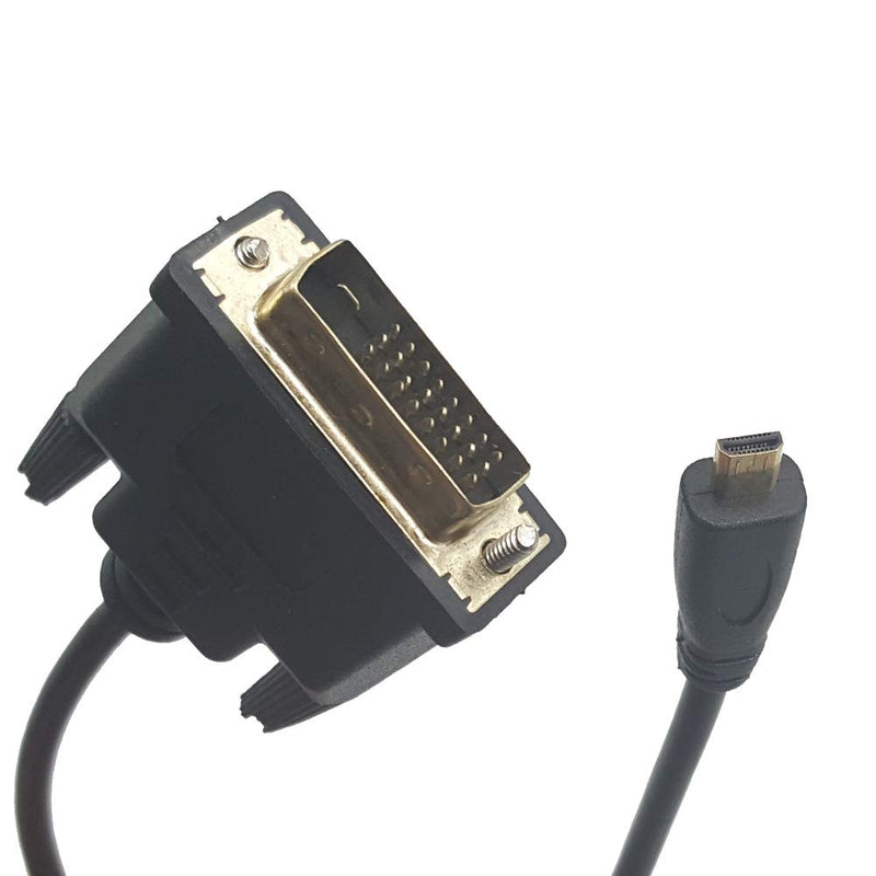 MMNNE 30CM 1080P Micro HDMI to DVI 24+1 Pin HDMI v1.4 Standards Male to Male Cable (1pcs) 1pcs