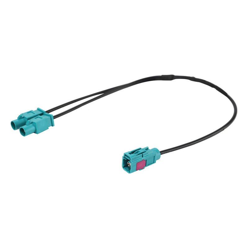 [AUSTRALIA] - Anina Antenna Adapter for VW Audi Skoda Seat Aftermarket Radio Stereo Aerial Adaptor Cable Y-Antenna Adaptor Fakra (Z) Socket Double Fakra Plug Cable for MFD2 MFD3 RNS300 RNS310 Single Fakra 