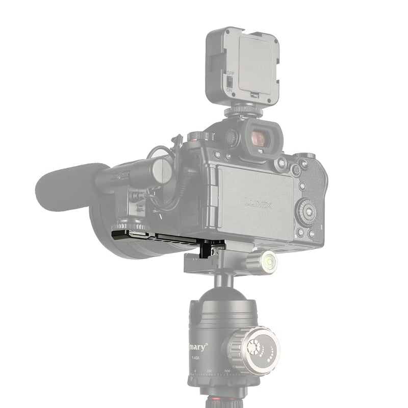 NICEYRIG Cold Shoe Extension Bar with Quick Release Plate for Arca-Swiss Dovetail, Vlog Vlogging Microphone LED Light Holder Mount Applicable for DSLR Camera, Mini Tripod - 433