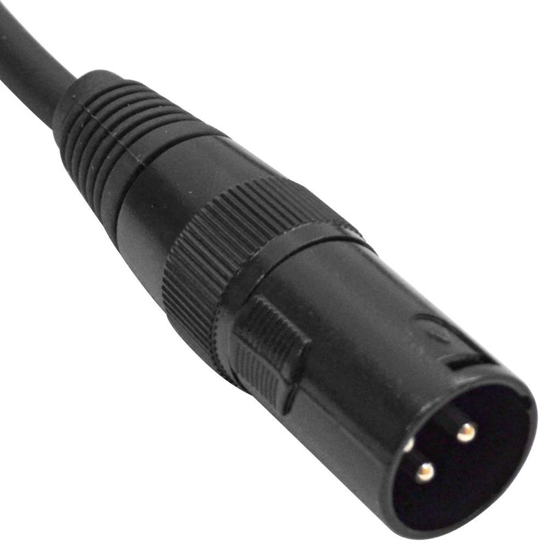 [AUSTRALIA] - Seismic Audio - SAPT517-6 Inch 3 Pin XLR Male to 5 Pin XLR Female DMX Turnaround Adapter Cable for PA DJ Equipment - XLR3M to XLR5F 
