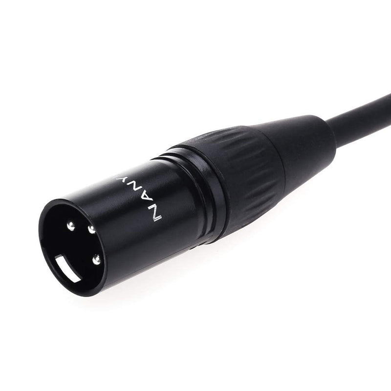 XLR Microphone Splitter Audio Cables NANYI XLR to XLR Patch Cables 3-Pin XLR Male to Male mic Cable DMX Cable Patch Cords with Oxygen-Free Copper -3Meters XLR Male To Male -3Meters