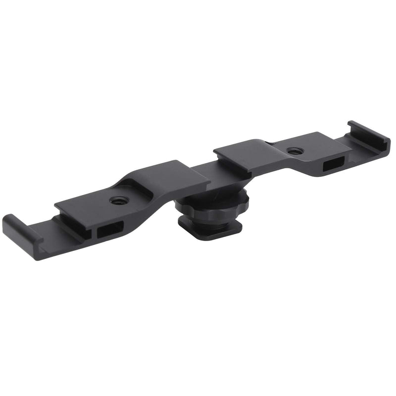 Cycle Supplies Aluminum Alloy Cold Shoe Extension Mount Bar Bracket for Camera Fill Light Microphone Quick Mount Plate 0 Foot Stand and Cloud Platform