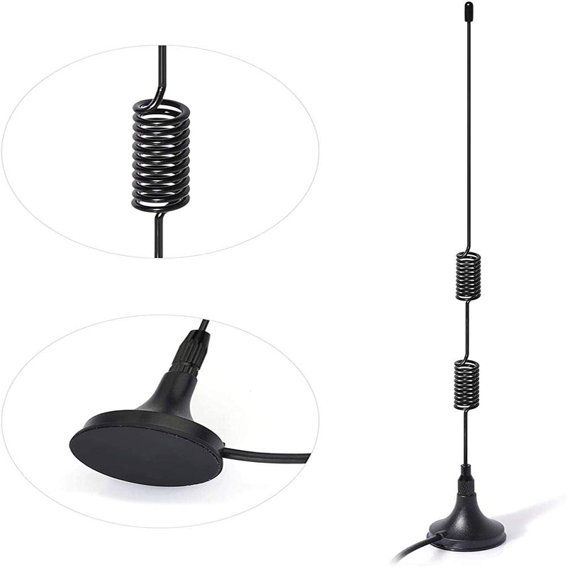 AOICRIE 2pcs FM Antenna Magnetic Base FM Radio Antenna for Pioneer Onkyo Yamaha Marantz Sherwood Indoor Digital HD Radio FM Radio Bluetooth Home Stereo Receiver