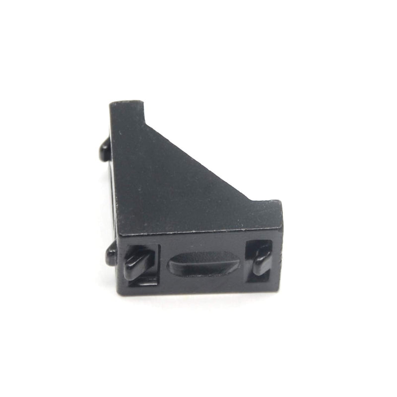 Zeberoxyz 20PCS 2028 Corner Bracket Black Right Angle 20Series 2 Hole Aluminum Brackets for Slot 6mm Aluminum Extrusion Profile Accessories (20pcs Black) 20pcs Black