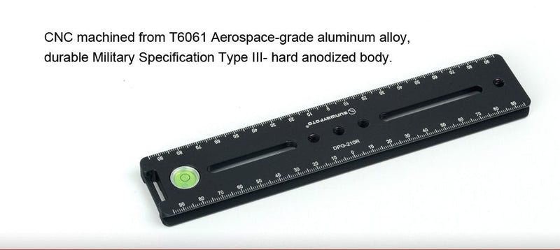 [AUSTRALIA] - SUNWAYFOTO DPG-210R 200mm QR Plate / Nodal Rail Arca / RRS Compatible Sunway 210 