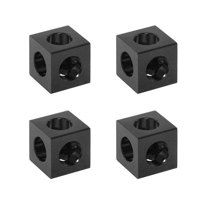 Befenybay 8PCS Black Corner Bracket Cube (20x20x20mm) for 6mm Slot Aluminum Extrusion Profile 2020 Series (Cube Corner-8PCS) Cube Corner-8PCS