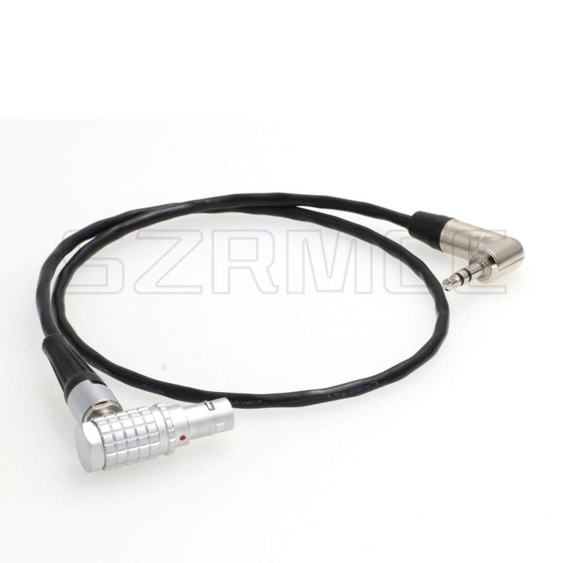 SZRMCC 0B 5 pin to Right Angle 3.5mm Tentacle Sync Zaxcom Timecode Cable for ARRI Alexa Mini Camera/XT Sound Devices
