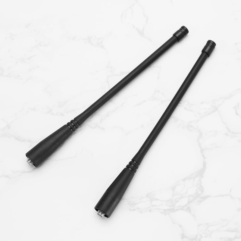 4PCS Dual Band VHF 136-174MHz UHF 400-520MHz SMA-Female Antenna Compatible with Baofeng Handheld Radio GT-3 UV-5R UV5RE UV5RA 50ohm Impedance 17cm VHF 136-174MHz & UHF 400-520MHz