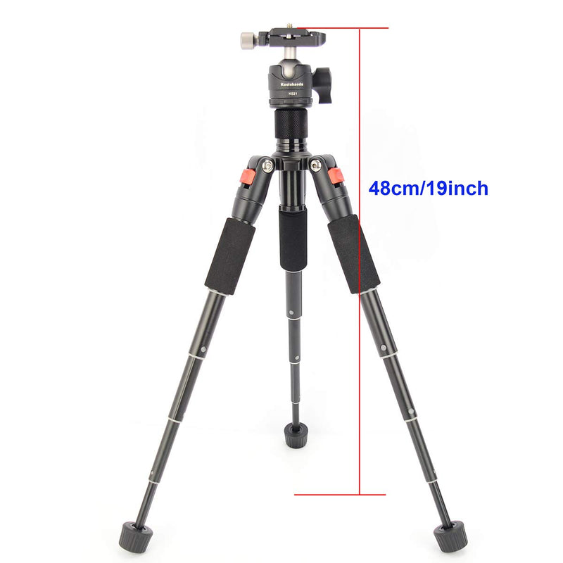 Koolehaoda Travel Portable Mini Tripod Compact Desktop Macro Mini Tripod with Ball Head.(K521-mini Tripod)