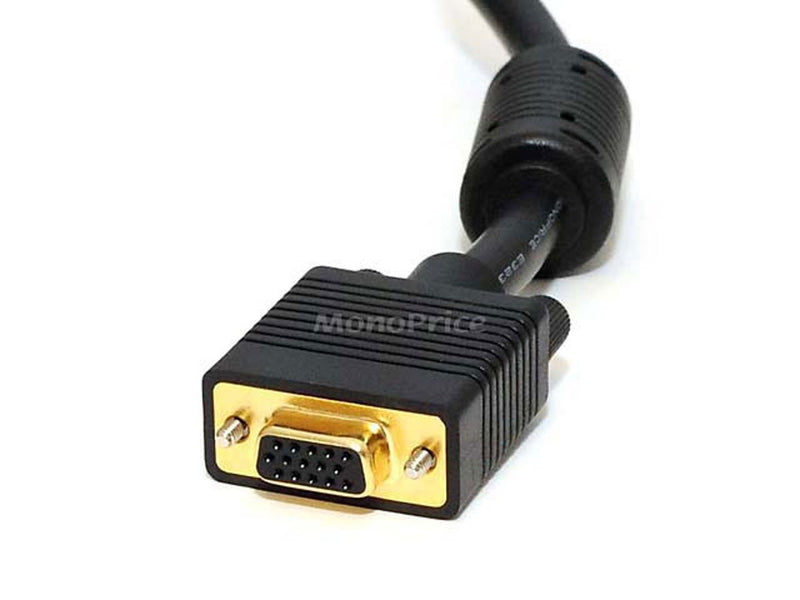 [AUSTRALIA] - Monoprice 10ft SVGA Super VGA M/F Monitor Cable w/ ferrites 10 Feet 