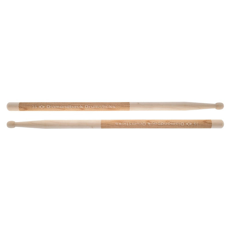 Diamondback Drumsticks Hickory Laser Engraved Drum Sticks (3S)