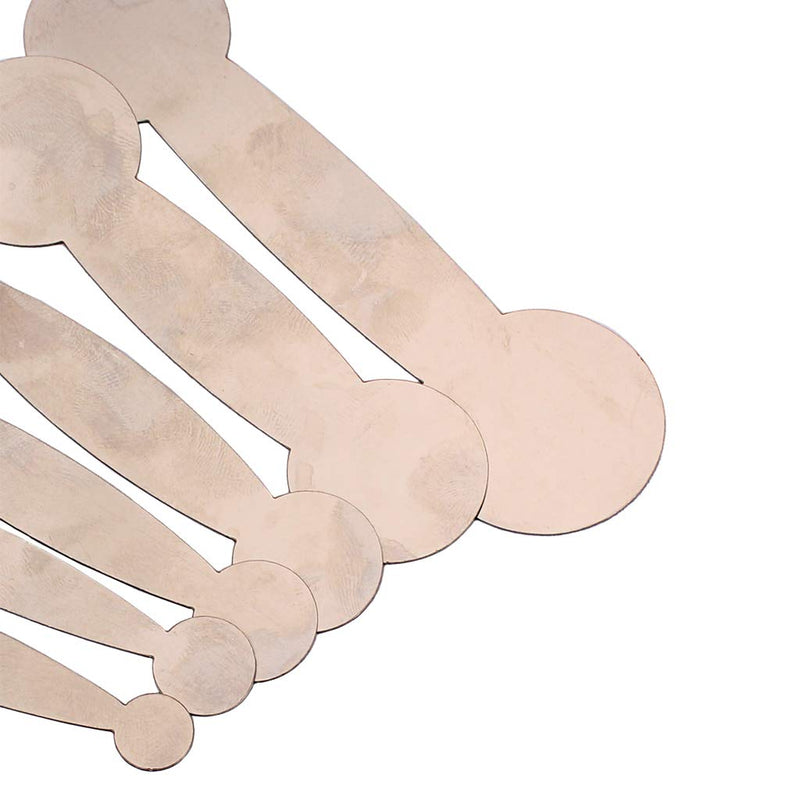 Alnicov Steel Clarinet Pads Repair Tools 6Pcs Woodwind Repair Tool Silver