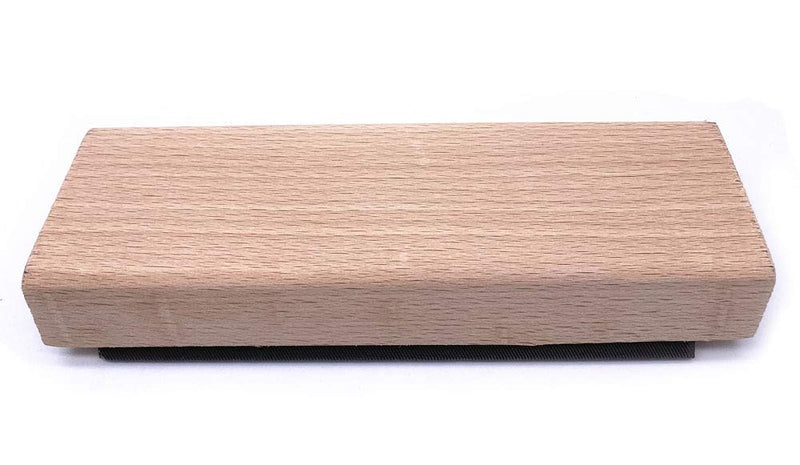 Jiayouy 16# Wood Radius Sanding Block Leveling Fingerboard with Beveling File for Guitar Bass Fret Leveling Edge Sanding Luthier Tool 16# Radius
