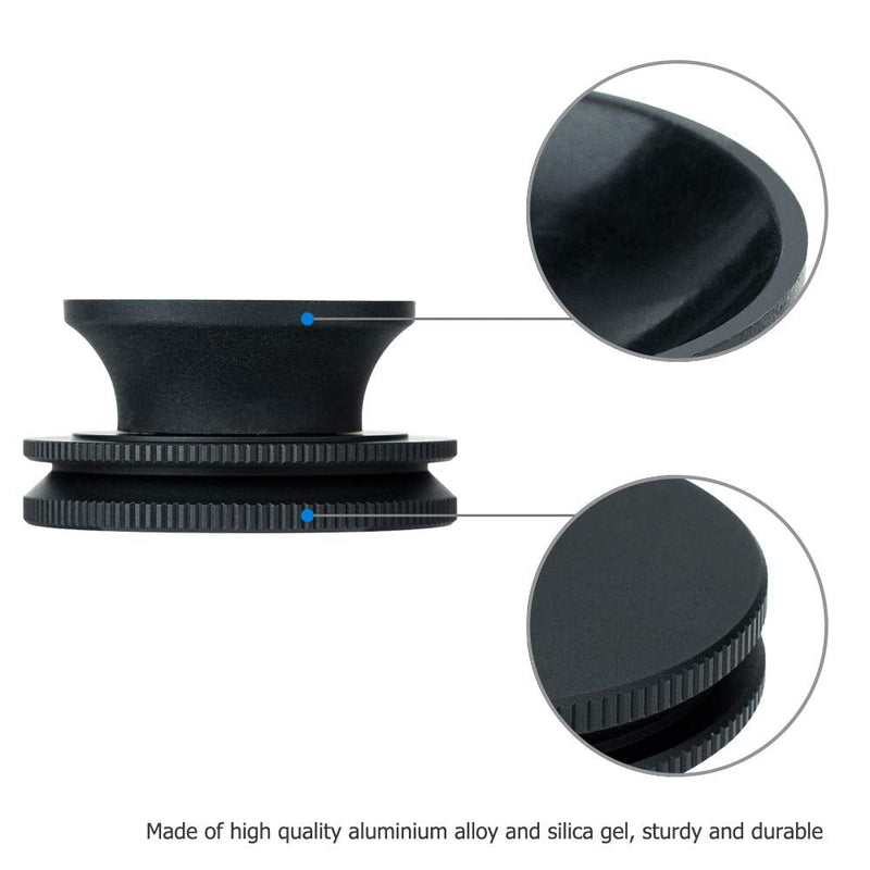 [AUSTRALIA] - Metal Photography Ball Stand for 50mm-100mm Diameter Sphere, Aluminium Alloy Flat Base with Silica Gel Suction Mount, 1/4"-20 Female Thread Arca Swiss Type Plate Design 