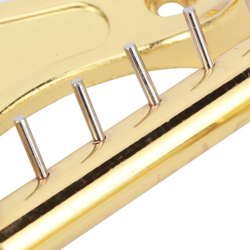 Electric Guitar Bridge,Tailpiece Vibrato Bridge for Electric Guitar Tremolo System(gold) gold