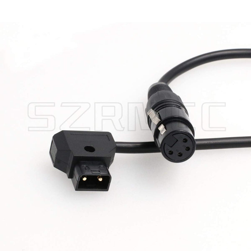 SZRMCC XLR 4 Pin to D-tap Power Cable for DSLR Camcorder Practilite 602 LED Light for Sony F55 SXS Camera Monitor (Straight Cable) Straight Cable