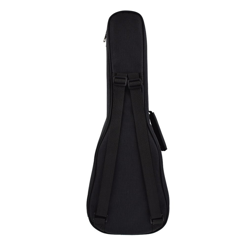 CLOUDMUSIC Ukulele Case 10mm Padded Ukulele Backpack Case Soprano Concert Tenor Ukulele Case Black Blue Grey (Concert, Black)