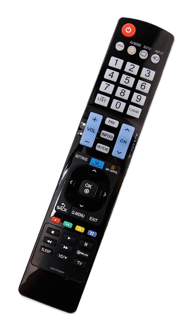 New AKB73756567 Remote Control Replaced for LG TVs Model #: AGF76692626