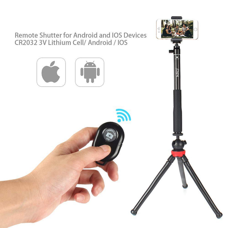 Selfie Stick Bluetooth,Waterproof Hand Grip with Wireless Remote and Tripod Stand for GoPro Hero 9 (2018) Hero 8/7/6/5/4, Selfie Stick for iPhone X/iPhone 7/8/7 Plus/8 Plus and Other Action Cameras