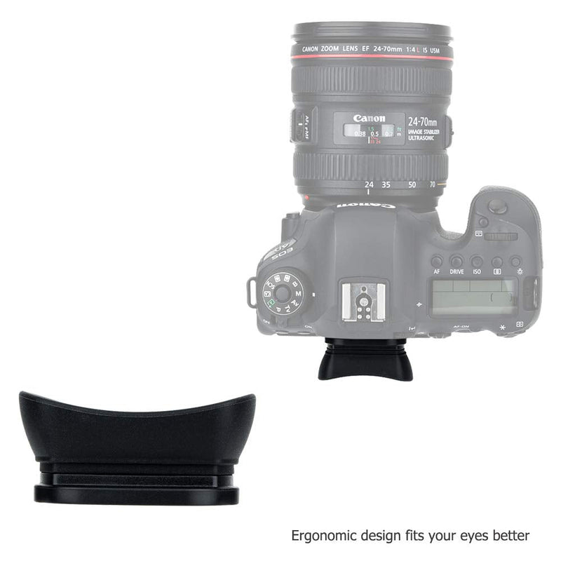 Soft Camera Eyecup Eyepiece Viewfinder Eyeshade for Canon EOS 6DM2 5DM2 6D 5D Mark II 90D 80D 77D 70D 60D 50D 4000D 2000D Rebel T100 T8i T7i T7 T6s T6i T6 T5i T5 T4i SL3 SL2 Replac Canon EB EF Eye Cup Replace Canon EF EB Eyecup