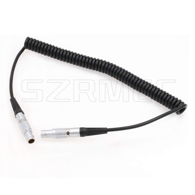 SZRMCC for ARRI Cameras 5 Pin Male to 5 Pin Male Timecode Coiled Cable for Sound Devices Ambient Lockit Zaxcom TC in/Out