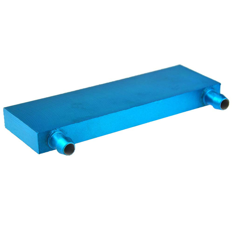 BXQINLENX Aluminum Water Cooling Block for CPU Graphics Radiator Heatsink 40x 120X12mm Blue