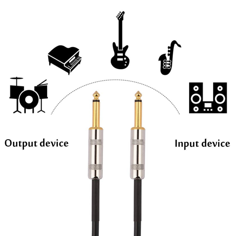 [AUSTRALIA] - Dreokee 10ft Guitar Cable, Stretchable Straight to Straight 1/4 inch 6.35mm 