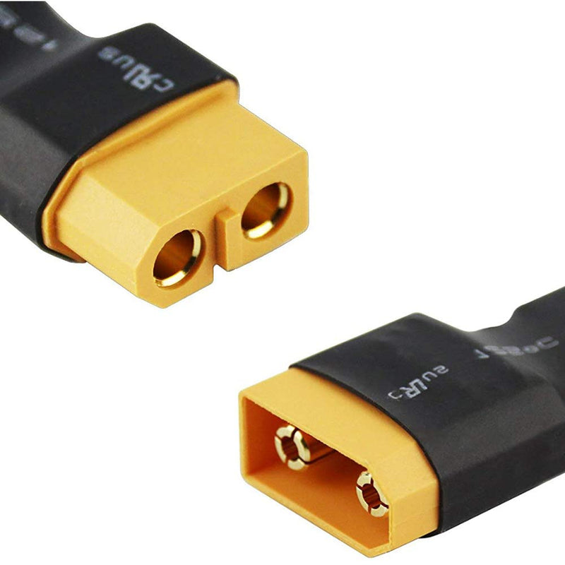 4 Pairs Wireless XT90 Male Female Plug Connector to XT60 Male Female Plug Connector Conversion Adapter for RC LiPo Battery