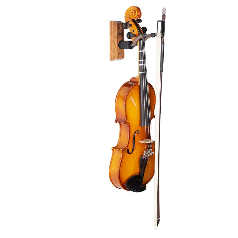 String Swing Hardwood Home & Studio Hanger - for Small Violins - Black Walnut