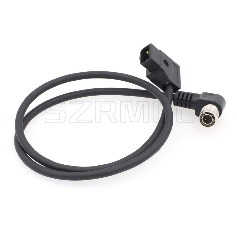 SZRMCC Anton-Bauer IDX D-Tap to Standard Right Angle Hirose 4 pin Male Power Cable for Zaxcom Sound Devices 688 644 633