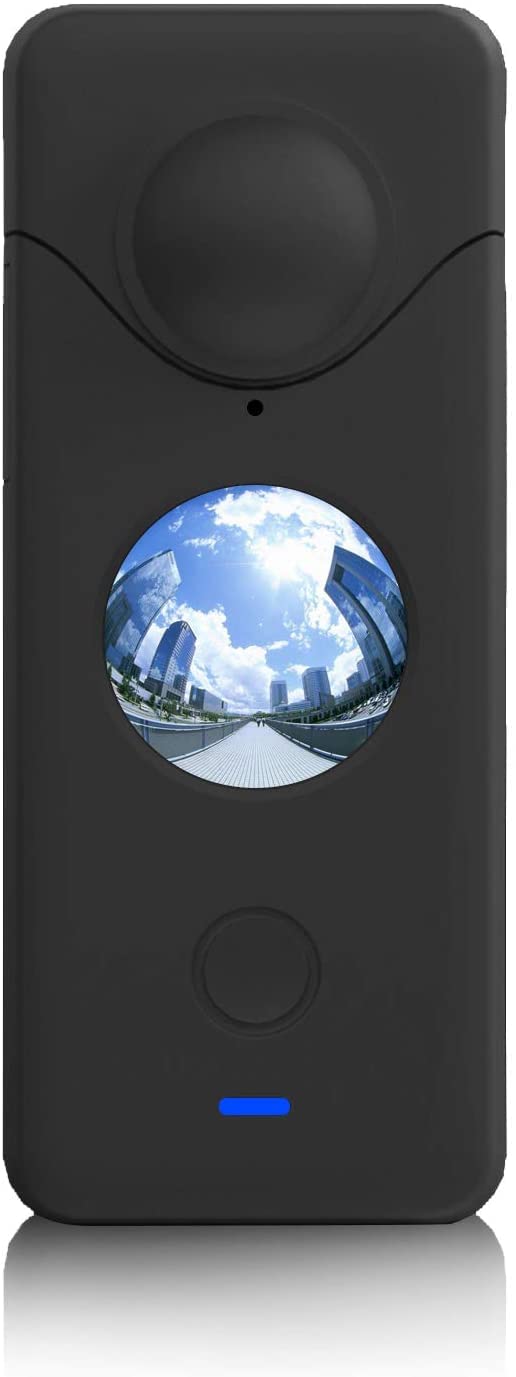 O'woda 360 One X2 Protector Kit: Lens HD Tempered Glass Protective Film (2 Sets) + Panoramic Camera Silicone Protection Cover for Insta 360 One X2
