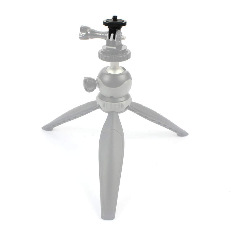 [AUSTRALIA] - FEICHAO Aluminum CNC Quick Release Tripod Mount with 1/4 Adapter Buckle Base Interface Compatible for Hero 8 7 6 5 4 3 and Other Sports Camera (1/4 Adapter) 