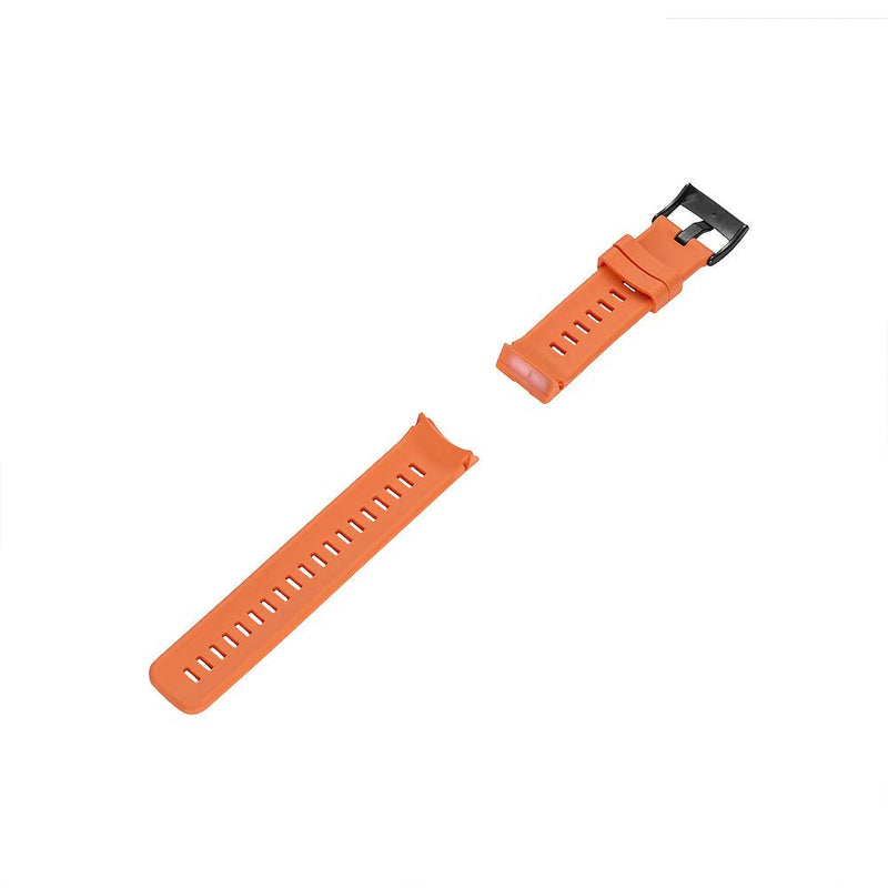 SENCATO Watch Bands Compatible with Suunto Spartan Sport HR, Classic Soft Rubber Replacement Wrist Strap for Suunto Spartan Sport HR Smart Watch Band (Orange) Orange