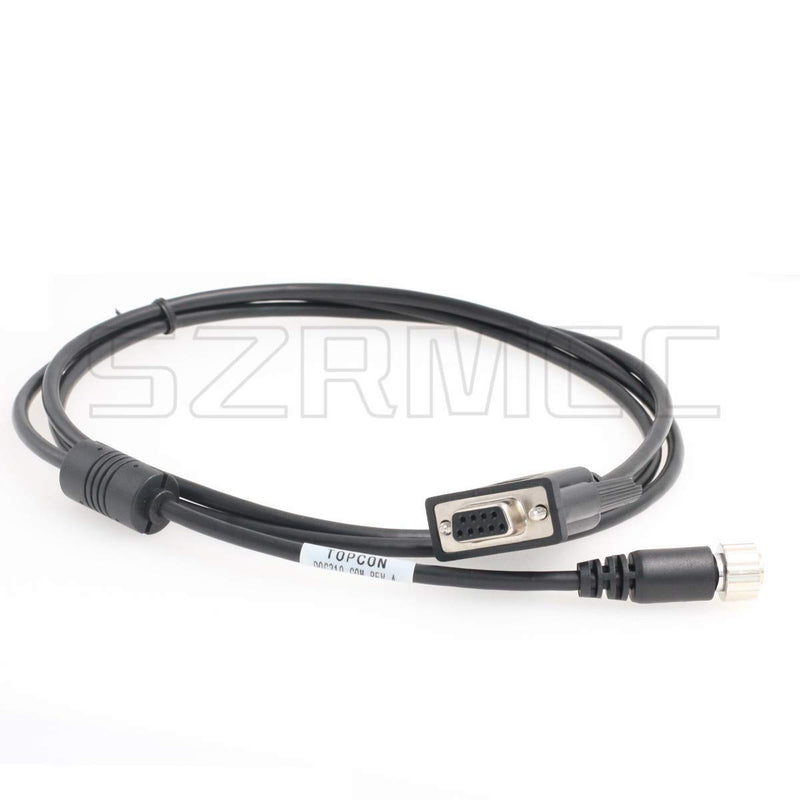 SZRMCC Doc210 Hirose 6 Pin Female to DB9 RS232 Data Transfer Cable for Topcon ES OS PS Sokkia SX CX DX Series Total Stations (DB9)