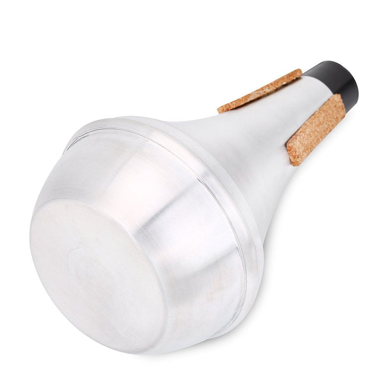 Dilwe Trumpet Mute, Cork Strips Aluminum Alloy Practice Trumpet Cornet Mute Silencer