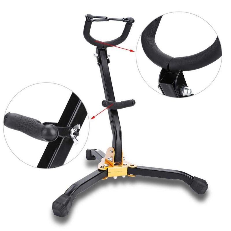 Saxophone Mount, Saxophone Support Tenor Saxophone Tripod Stand Sax Foldable Stand for Saxophone Curved Support for Alto/Tenor Sax