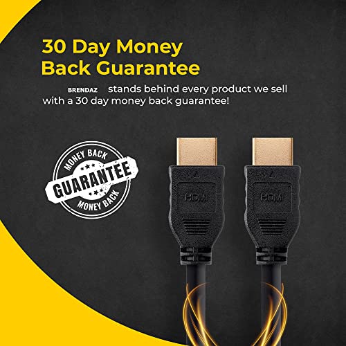 BRENDAZ High Speed 18Gbps HDMI 2.0 Cable with Ethernet Compatible for Connecting Blu-ray Disc Player to TV Display Like Sony BDP-S3700, BDP-S1700, BDP-S6700 4K Players. (10-Feet) 10-Feet