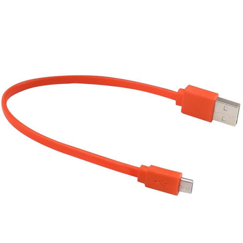 Alitutumao Charging Cable Power Cord Compatible for JBL Flip 4 Flip 3 Charge 3 Pulse 2 Pulse 3 Clip 2 Wireless Speaker (Orange) 0.66ft