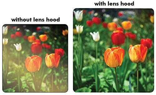 PRO 52mm Filter Kit + PRO 52 mm Tulip Lens Hood for Panasonic, Sony, Nikon, Olympus. 52 mm Polarizing Filter, 52mm UV Filter, 52mm Florescent Filter & 52mm Flower Lens Shade Hood