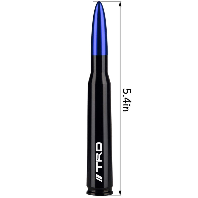 ONE250 Bullet Style Antenna for Toyota Tundra All Models - Will fit Any Tundra TRD Packages, XK30/XK40 ，XK50, Double Cab, CrewMax, SR5, 1794 Edition, TRD or TRD Pro (Blue) Blue
