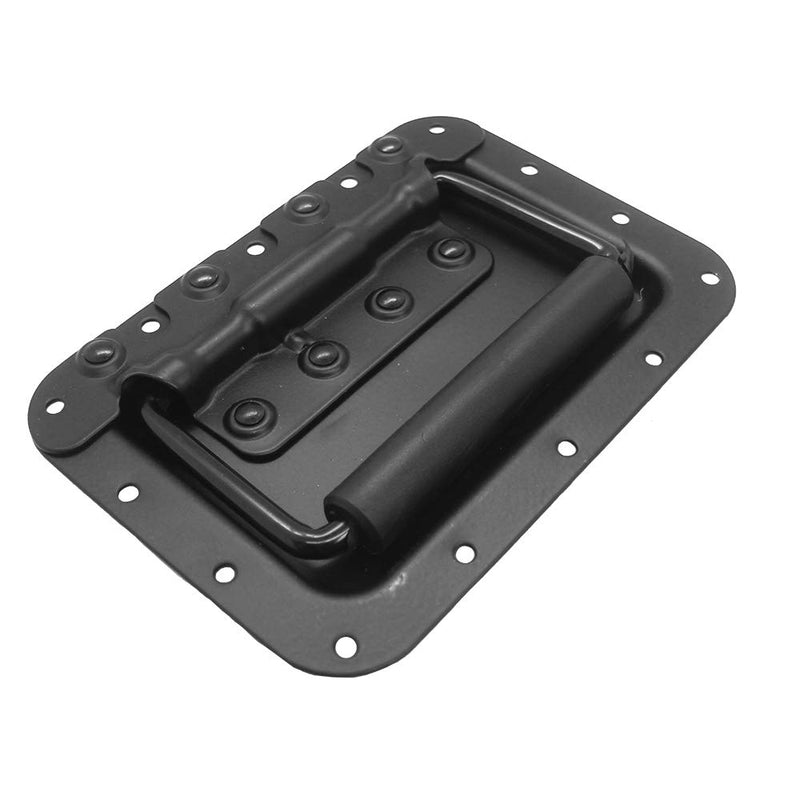 Seismic Audio - SARHW39 - Black Large Recessed Spring Loaded Handle for PA/DJ Speaker Cabinet Gear Rack Case Pedal Board