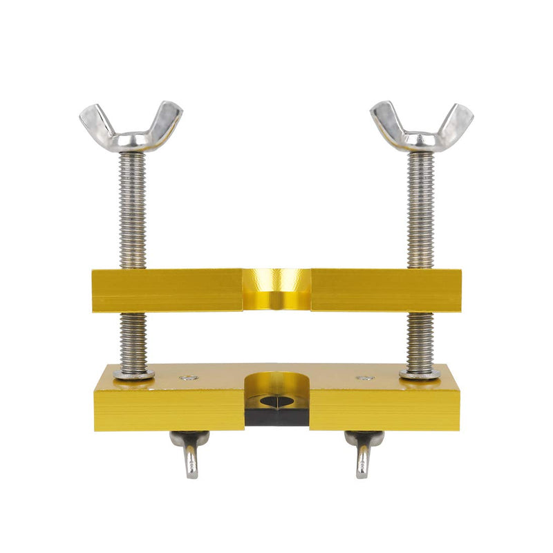 Alnicov Adjustable Mouthpiece Puller Tool Remover Holder Tools for Brass-Wind Instruments(Yellow)