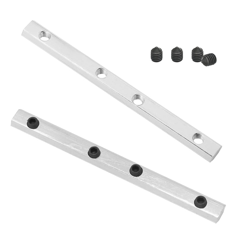 Qjaiune 4Pcs 2020 Straight Line Connector, T Slot Aluminum Extrusion Connectors with M5 Screws, 3.9 Inch Joint Line Brackets T Slot Fasteners for 2020 Series Aluminum Extrusion Profile with Slot 6mm