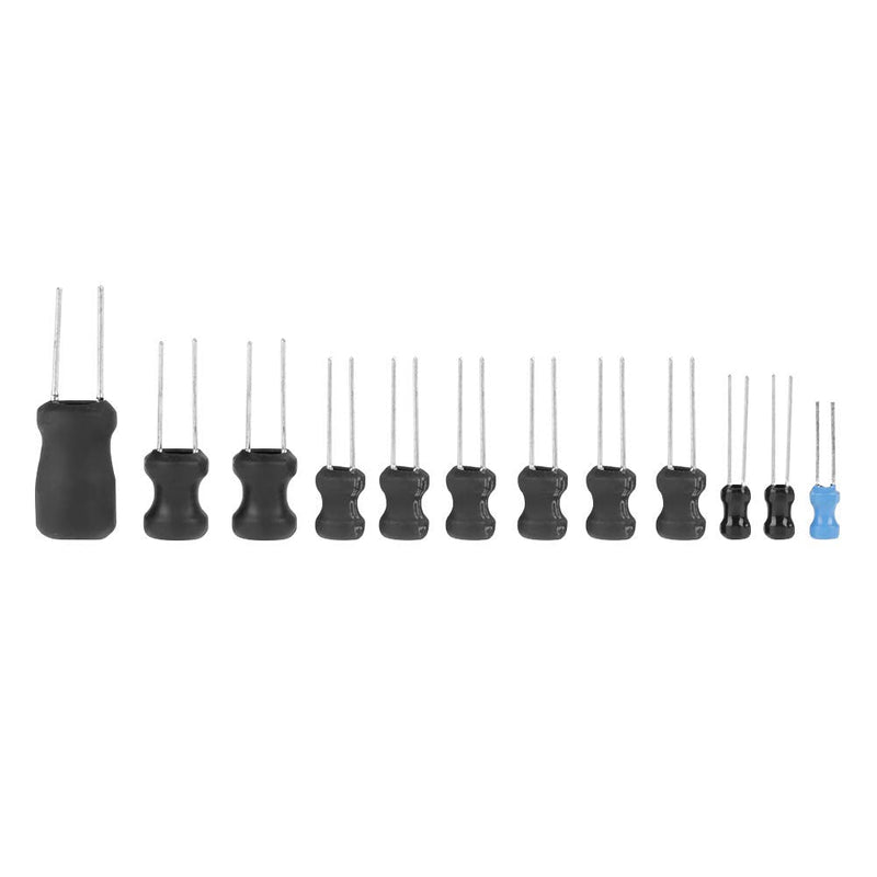 Yosoo Health Gear Choke Inductors 145Pcs 10uH-10mH 12 Values Coil Choke Inductors 10uh 100uh 220uh 10uh 1uh 4.7uh 15uh 1mh 33uh 150uh 1000uh 10mh
