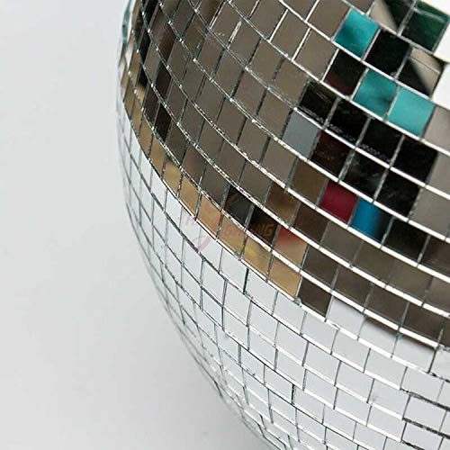 MR DJ MB8 8" mirror ball covered in 1/4-inch mirrored glass-covered and include mirror ball motor
