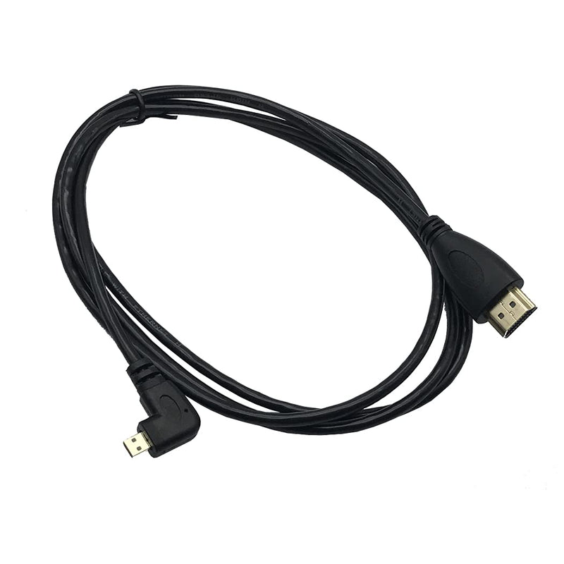 [AUSTRALIA] - Seadream 2Pack 5Feet 1.5M 90 Degree Angled Micro HDMI Male to HDMI Male Cable (2Pack Each of Left and Right) 5FT Each of Left and Right 2Pack 